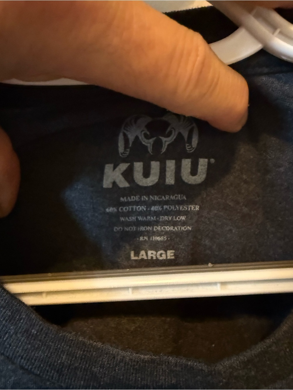 KUIU Charcoal Tee with Gold and White Anniversary Logo - Picture 3 of 3